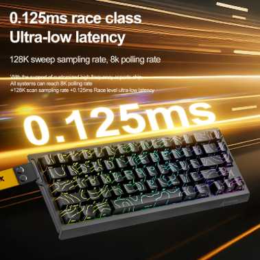 X68HE ATTACK SHARK Magnetic Gaming Keyboard Mechanical Wired for Pro Gaming 0.01mm Rapid Trigg 8000Hz SOCD/Rs 0.125ms 128K Rate